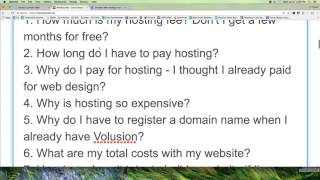 Volusion Training #69: Common Volusion FAQs