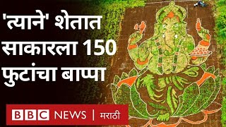 Vegetable Ganpati: Ganesh Chaturthi साठी या तरुणांनी उभारली भव्य गणेश प्रतिमा | BBC News Marathi