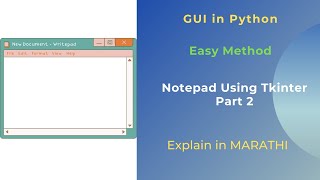 Notepad Using Python part 2 | Python project for beginners