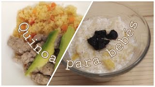 Quinoa para bebés | 2 recetas fáciles y rápidas con quinoa | Comida saludable para bebés ✅