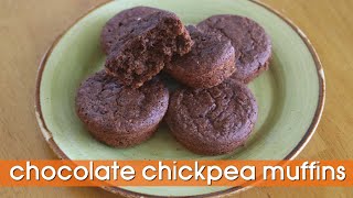 Vegan Recipe Taste Test: Chocolate Chickpea Muffins, from Rainbow in my Kitchen