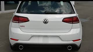 2018 Volkswagen Golf 7.5 MY19 GTI DSG Pure White 7 Speed Sports Automatic Dual Clutch Hatchback