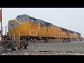 snow trains pt 1 flagless ace on eastbound intermodal meets gooding local. november 9th 2022