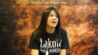 Lakota Word Wednesday - I Love You