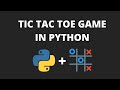 Tic Tac Toe Python Game | Python Project | Programming adventure