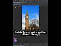 Python Pillow (PIL) Short - How to rotate an image in python #short #pythoncoding