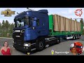 Euro Truck Simulator 2 (1.52) Scania PGR by JUseeTV Delivery to Siberia Russia + DLC's & Mods