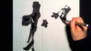 Vol.9書道作品の書き方（1文字書）[ How to Make Japanese Calligraphy Art ]