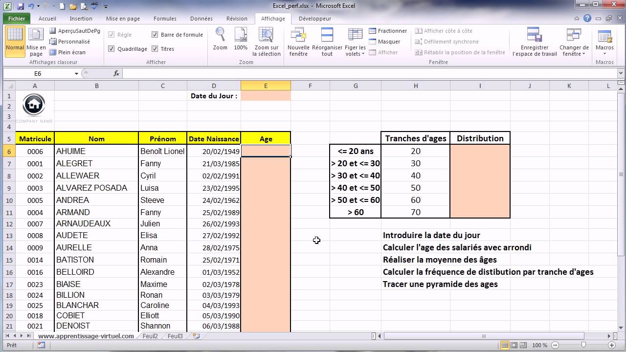 Statistique Avec Excel