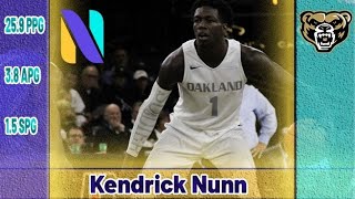 Oakland's Kendrick Nunn is a walking BUCKET Offensive Highlights | Horizon League Player of the Year