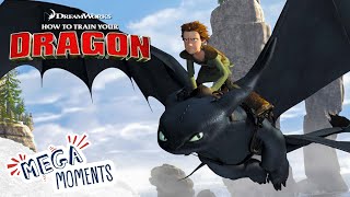 Toothless' New Tail 🛫 | How To Train Your Dragon | Test Drive | Movie Moments | Mega Moments