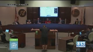 Tense Moments At Modesto City Hall Over Police Reform