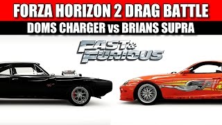 Forza Horizon 2 - Fast and the Furious Drag Battle - Dodge Charger vs Toyota Supra