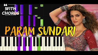 Param Sundari Song Piano Cover with Notes