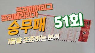 [승무패] 축구 토토 승무패 2023년 51회차 14경기 분석 1부