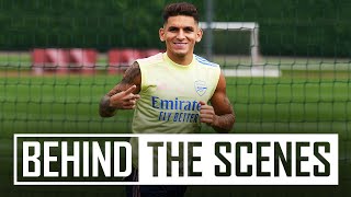 😍 Torreira is back in training! | Behind the scenes at Arsenal training centre