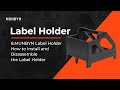 MUNBYN Label Holder How to Install and Disassemble the Label Holder