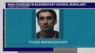 Man charged in Christian County elementary school burglary