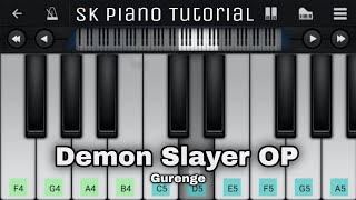 Demon Slayer OP - Gurenge | LiSA | Perfect Piano | Easy Tutorial