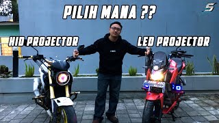 Perbandingan Lampu HID vs LED pada Headlamp Projector | Mana yang Lebih Baik?