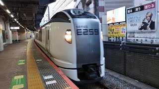 E259系 Ne013編成 Ne017編成 特急成田エクスプレス41号成田空港行が千葉駅10番線を通過するシーン