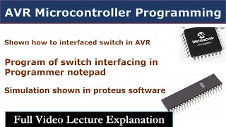 Switch interfacing to AVR Microcontroller