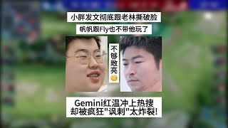 爆！小胖彻底跟老林撕破脸，帆帆跟Fly也不带他玩，Gemini红温上热搜 | 王者 | 王者荣耀 | 2024KPL夏季赛