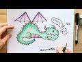 How To Draw A Cartoon Dragon By Sarah Jane Vickery