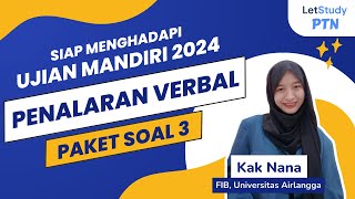 Prediksi Soal Penalaran Verbal : Ujian Mandiri 2024 (Paket Soal 3)