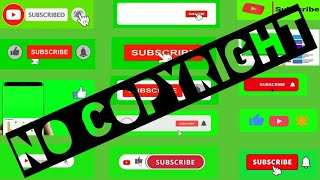 Download 14 green screen tombol subscribe 2021 | no copyright #greenscreen