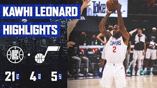 Kawhi Leonard Registers 21 Points vs. Utah Jazz | LA Clippers