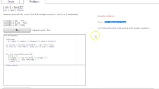 CodingBat - has22 (Python - Lists2)