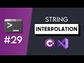 #29 String Interpolation - C# Tutorials for Beginners | CoffeeNCode