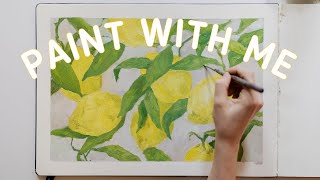 paint with me 🍋 Oil Painting Tutorial of Lemons