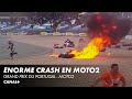 La pluie provoque un énorme crash - Grand Prix du Portugal - Moto2