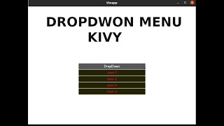 kivy dropdown menu (Spinner)