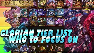 [Omniheroes] - Glorian Synergy TL! All units discussed \u0026 Ranked PLUS some adjustments to other!