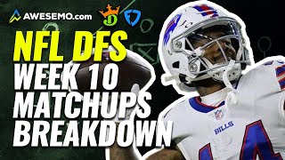 NFL DFS Matchups Breakdown Week 10 for Daily Fantasy NFL | NFL DFS Strategy