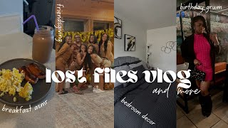 LOST FILES VLOG: shopping, room decor, cabin trip, birthday grwm \u0026 more