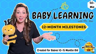 Baby Learning with Ms Bee | 12 Month Milestones | Baby Songs, Nursery Rhymes | Baby & Toddler Videos