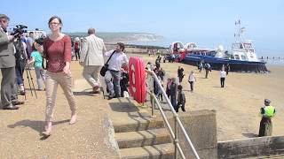 Hovercraft on Sandown beach