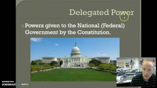 U.S. History Lesson 41: Delegated and Reserved Powers