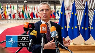 NATO Secretary General doorstep message at the EU Foreign Affairs Council, 23 MAY 2023