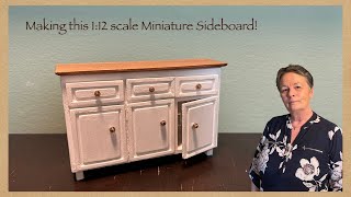 Making this 1:12 scale, Miniature Kitchen Hutch!