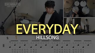 [Lv.14] Everyday - Hillsong | Drum Cover | Drum Lesson | Drum Sheet Music