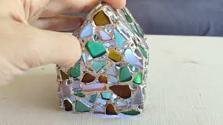 Sea glass house night light