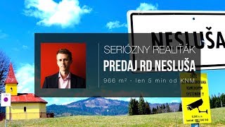 PREDANÝ: Nesluša - Predaj - Rodinný dom na predaj - 966 m2 - seriózny realitný maklér