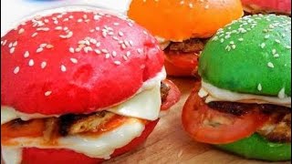 burger buns| colored  buns| homemade  burger buns