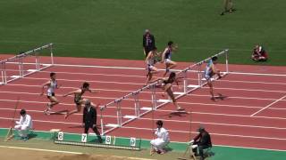 2017 Oda Memorial Men's110mH heat2 大室秀樹13.69(-1.5) Hideki OMURO 1st