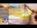 how to paint the sunrise with watercolor